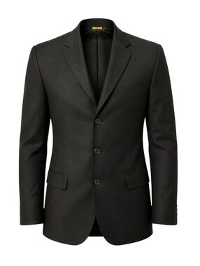 Vintage Bachrach Mens Black Blazer Made in Italy 3 Button Sport Coat